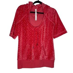 Lululemon Athletica Summertime Tunic Pullover Beach Cover Up Red\Coral Size 10